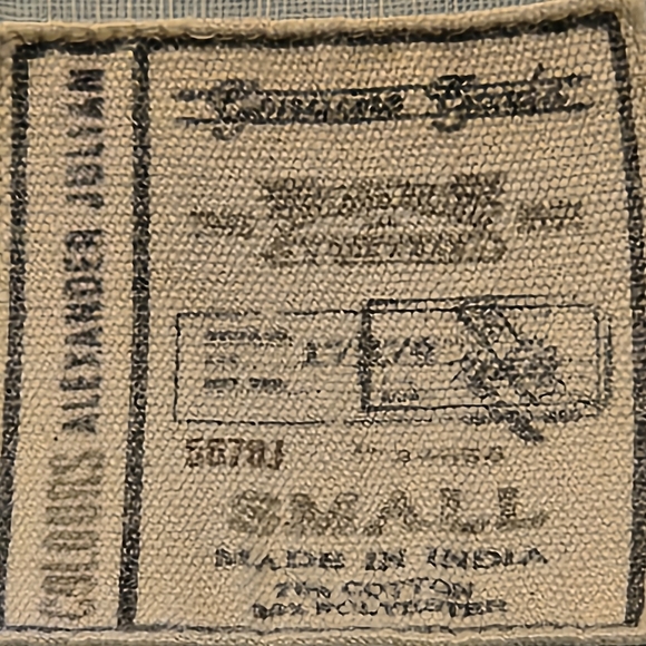 Colours by Alexander Julian Vintage Men size S Blue Long Sleeve Button Up Shirt - Picture 11 of 13